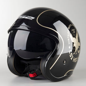 Casco LS2 Spitfire Flier Negro OF599