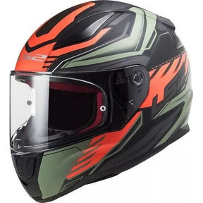 Casco Integral LS2 Rapid II Gale Negro Rojo Verde FF353