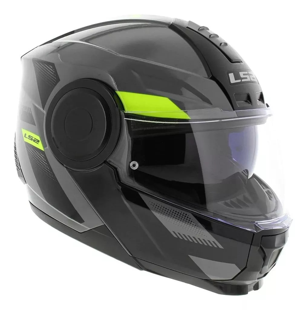 CASCO ABATIBLE LS2 SCOPE MAX NARDO NEGRO AMARILLO