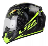 Casco LS2 Rookie Stinger Negro Amarillo Fluo  FF352