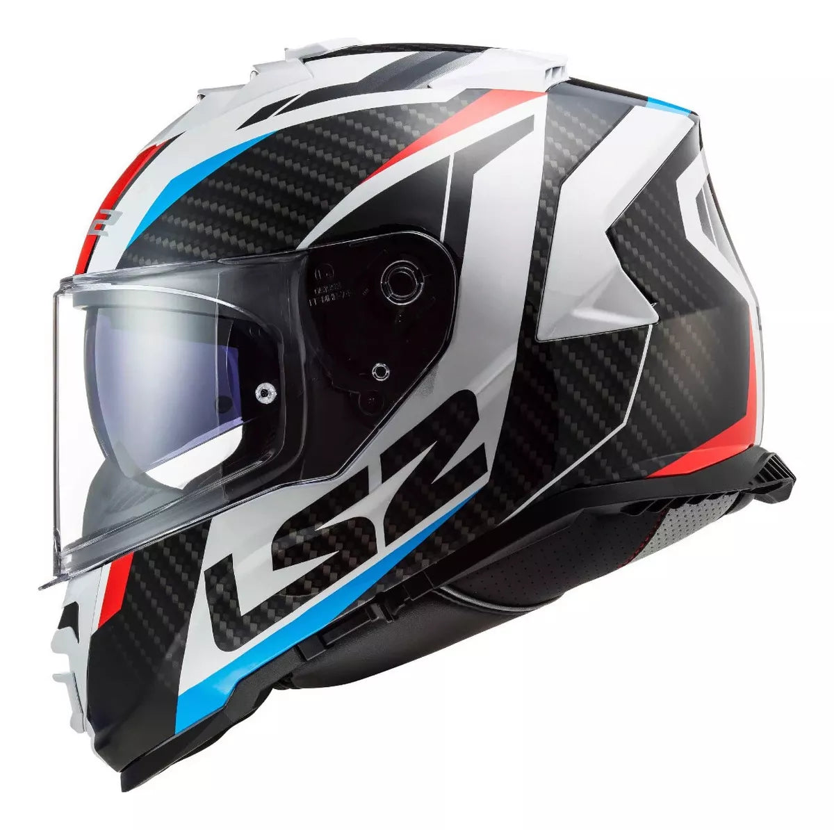 CASCO INTEGRAL LS2 STORM RACER II FF800 BLANCO ROJO AZUL