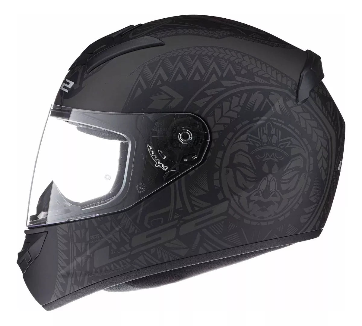 Casco LS2 Rookie Takaroa Negro Gris  FF352