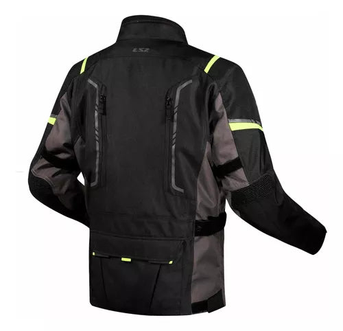 Chamarra de Moto LS2 Narvik Gris Negro