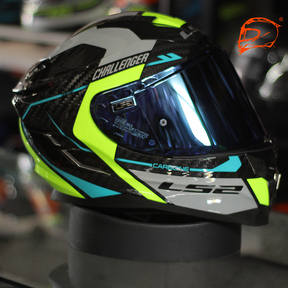 Casco LS2 Challenger CT2 Carbon Thorn Gris Amarillo