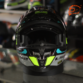 Casco LS2 Challenger CT2 Carbon Thorn Gris Amarillo