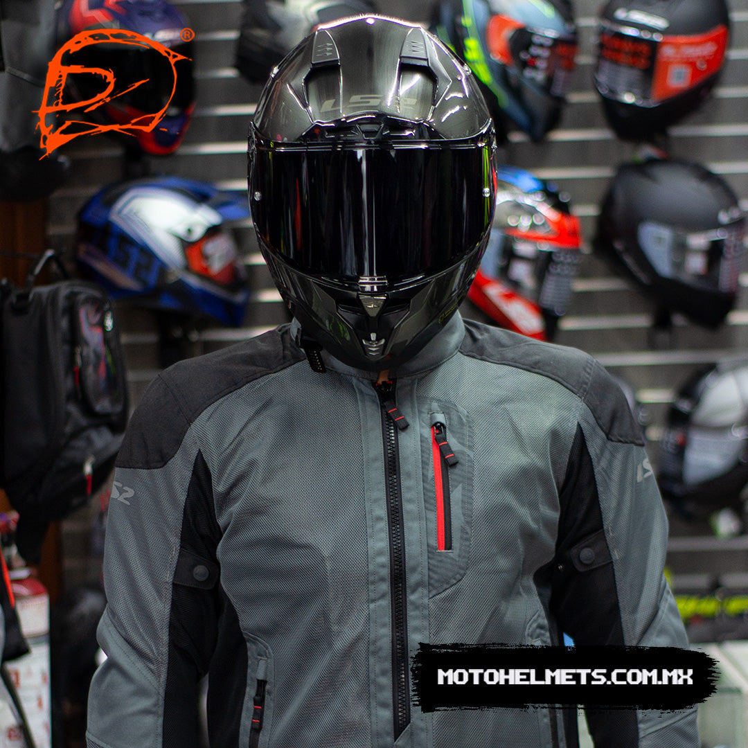 Chamarra de Moto LS2 Alba Gris