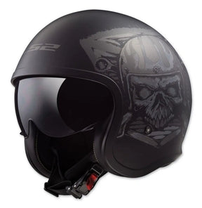 CASCO LS2 SPITFIRE SKULL RIDER OF599