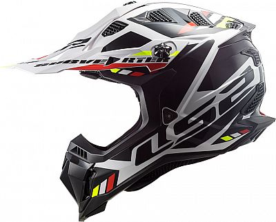 Casco Cross LS2 Subverter Stomp Blanco Negro MX701