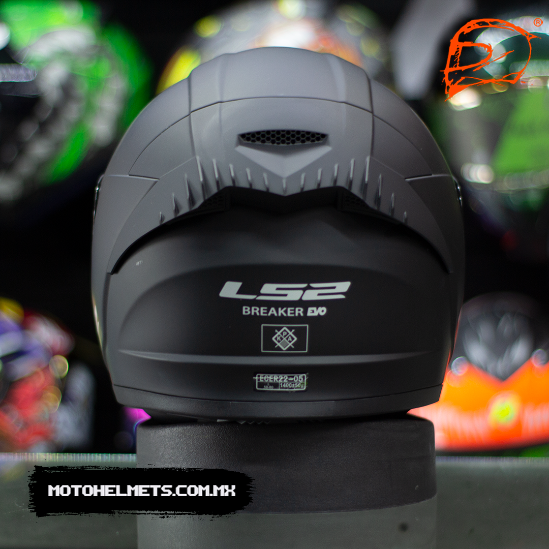 CASCO LS2 BREAKER EVO SOLID NEGRO MATE FF390