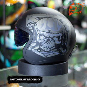 CASCO LS2 SPITFIRE SKULL RIDER OF599