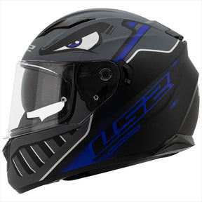 Casco LS2 Stream EVO Badass Negro Azul FF320