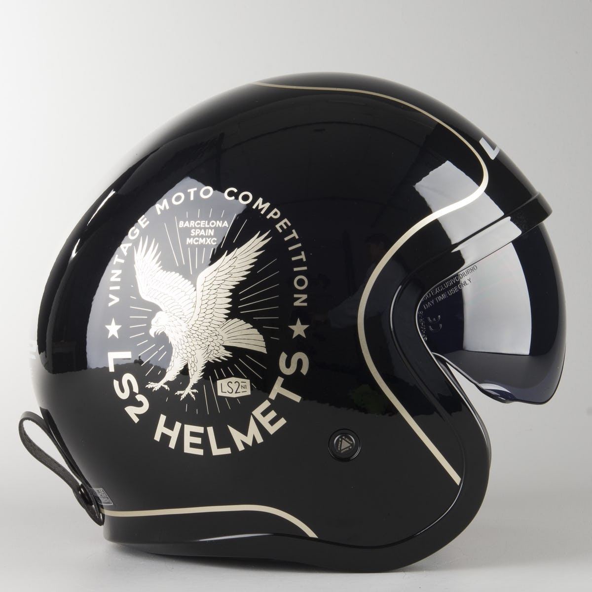 Casco LS2 Spitfire Flier Negro OF599