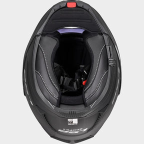 CASCO ABATIBLE LS2 FF902 SCOPE II NEGRO MATE