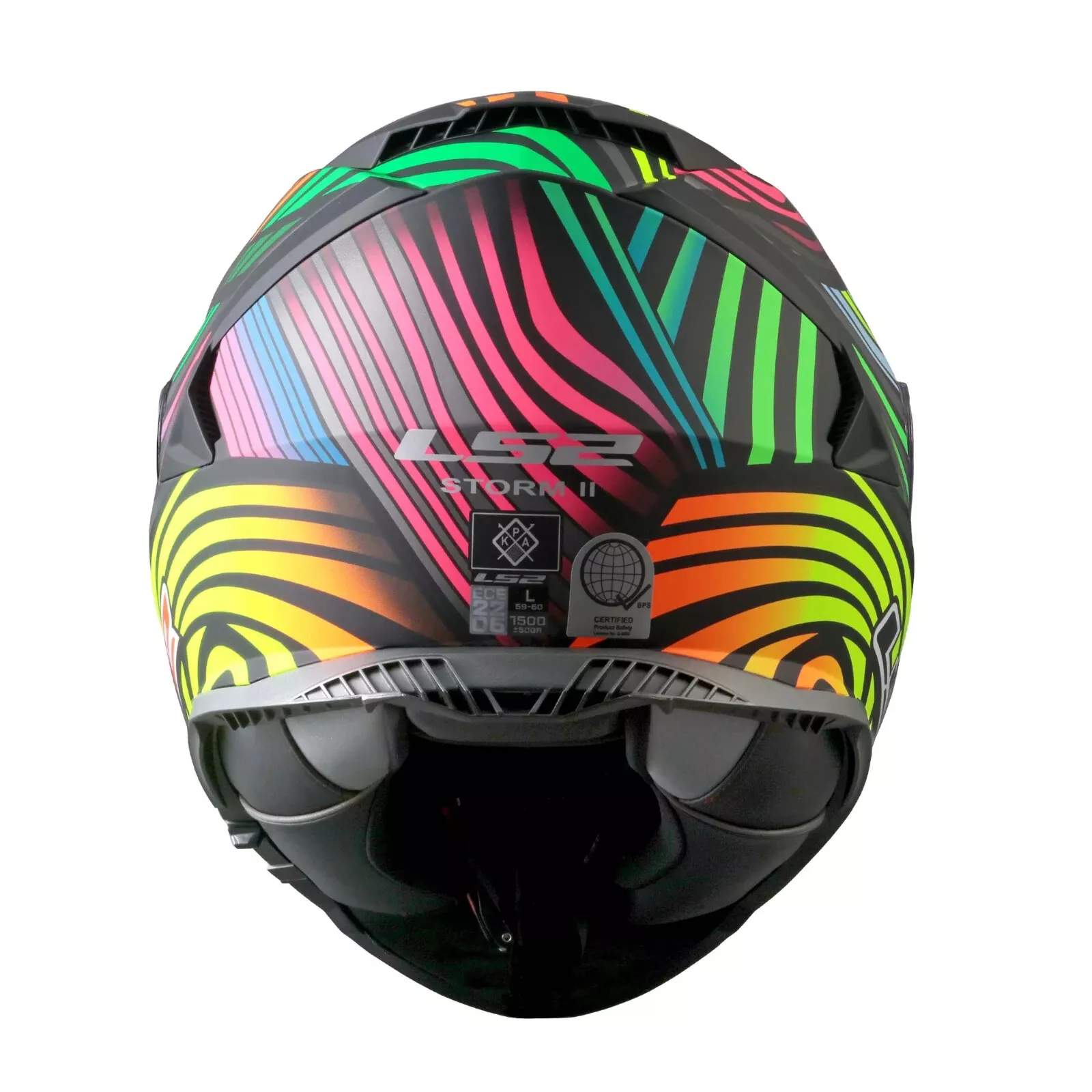 Casco Integral Ls2 Ff800 Storm Ii Power Arcoiris