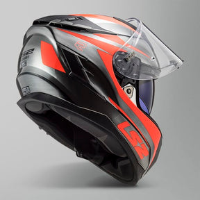 Casco LS2 Challenger Cannon Gris Naranja Fluo FF327