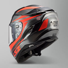 Casco LS2 Challenger Cannon Gris Naranja Fluo FF327