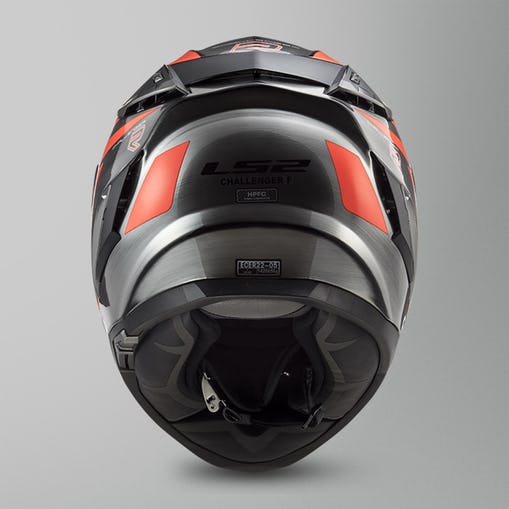 Casco LS2 Challenger Cannon Gris Naranja Fluo FF327