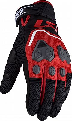 Guantes Ls2 Vega Negro Rojo