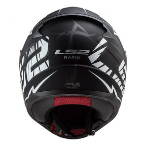 Casco Integral LS2 Rapid Cromo Azul Naranja FF353