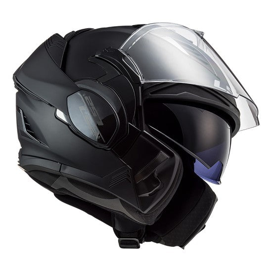 Casco Abatible LS2 Valiant II Solid Negro Mate FF900