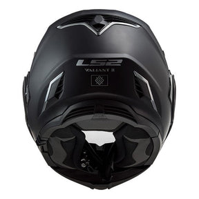 Casco Abatible LS2 Valiant II Solid Negro Mate FF900