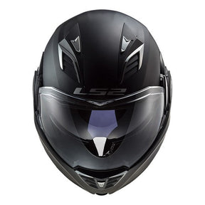 Casco Abatible LS2 Valiant II Solid Negro Mate FF900