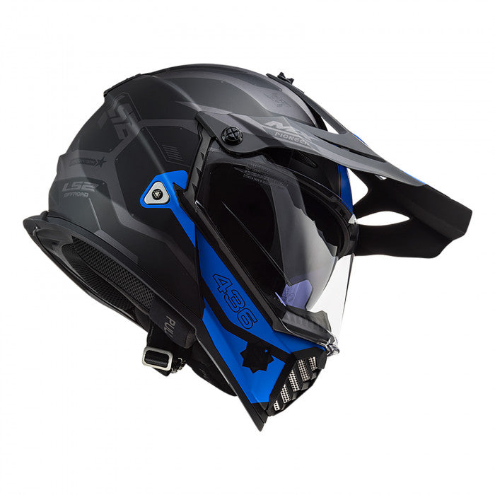 Casco LS2 Pioneer EVO Cobra Azul MX436