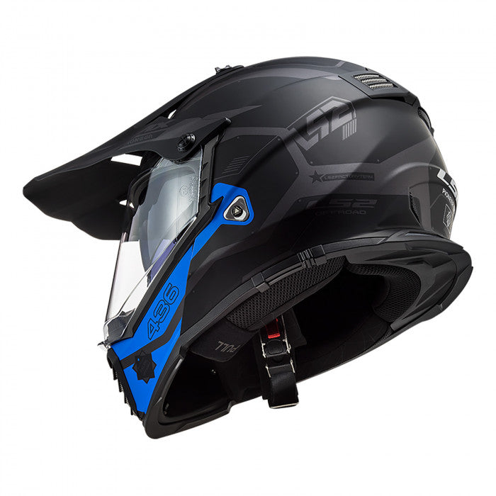 Casco LS2 Pioneer EVO Cobra Azul MX436