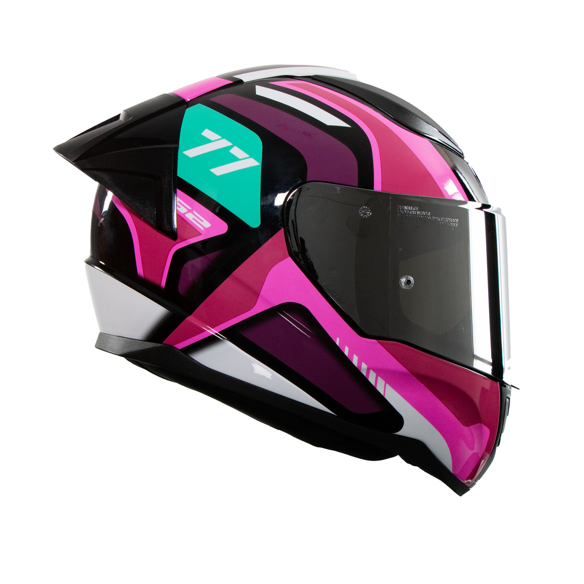 Casco Integral LS2 Rapid II Hyper Speed Rosa Brillo