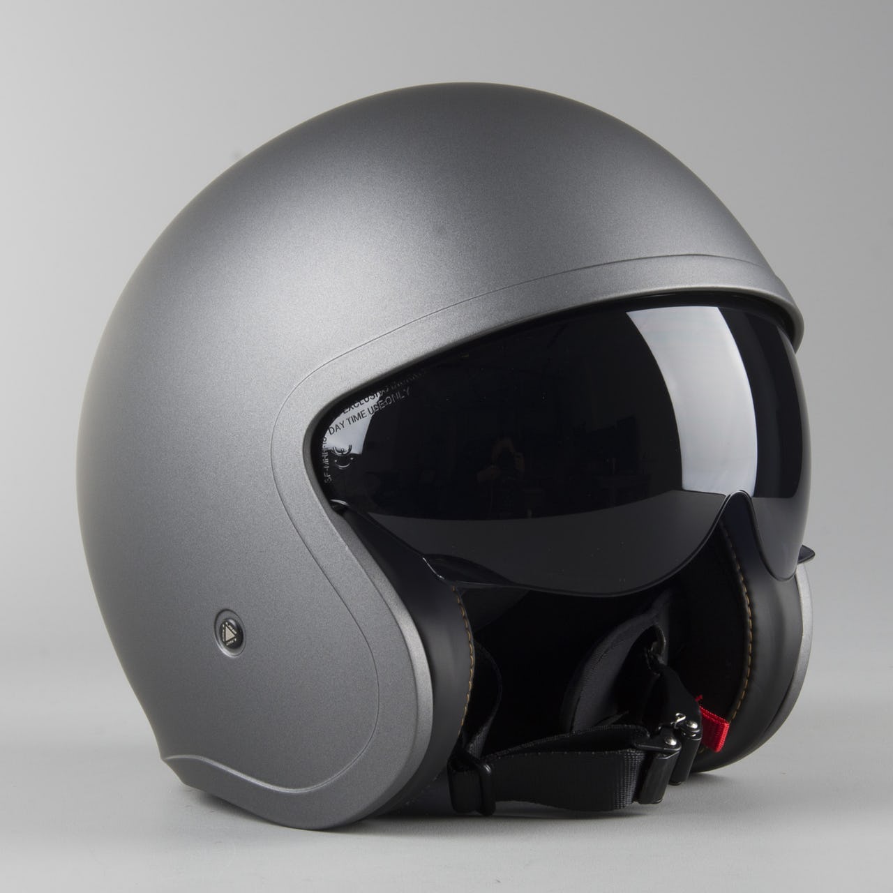 Casco LS2 Spitfire Solid Titanium Mate OF599